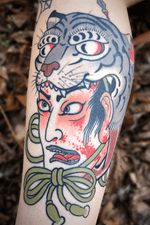 HEALED #nctattooers #japanesetattoo #tattoo #tiger #raleigh #charlotte #philly #irezumi #jacksonvillenc #japanesestyle #Namakubi 