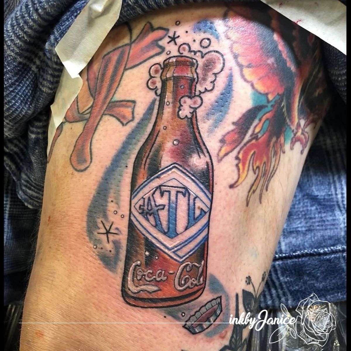 Tattoo uploaded by Janice • Classic Coke bottle tattoo by inkbyjanice
