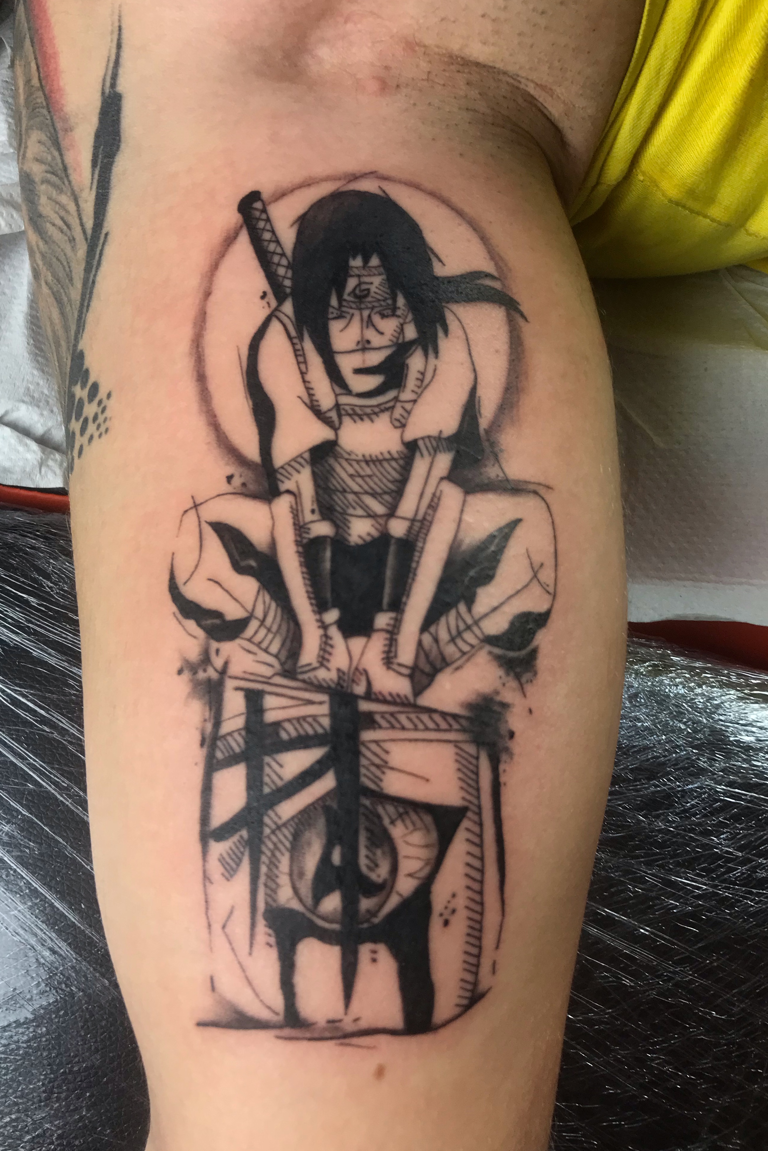 Tatuagem do Naruto! #naruto #sasuke #itachi #tattoo #anime