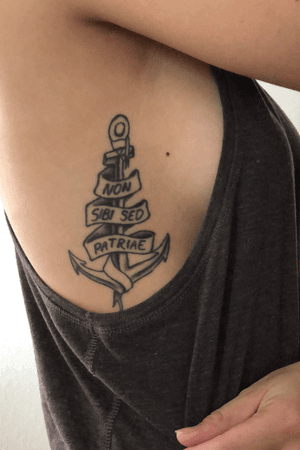 Tattoo by Jeremy Stewart - Pinnacle Tattoo - Corpus Christi, TX #latin #anchor