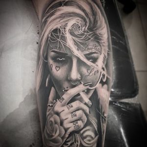Indigo ink tattoo la crau
