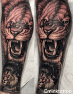  Lion 🦁 Tattoo by @emink_tattoo Don at @eminktattoostudio Info & Booking: eminktattoo@Gmail.com . #eminktattoostudio #eminktattoo #emink #tattooworld #lion #liontattoo #lions #lionking #dolar #dolarrose #realistictattoo #tattoovideo #chicanotattoo #chicanoart #chicano #blackandgray #blcakandgreytattoo #payasa #clown #clowngirl #flowers #rise #rosetattoo #roserosse #flowertattoo #girls #vicenza #vicenzatattoo #vicenzatattoostudio #padovatattoo