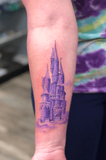 Fantasy castle done using purples