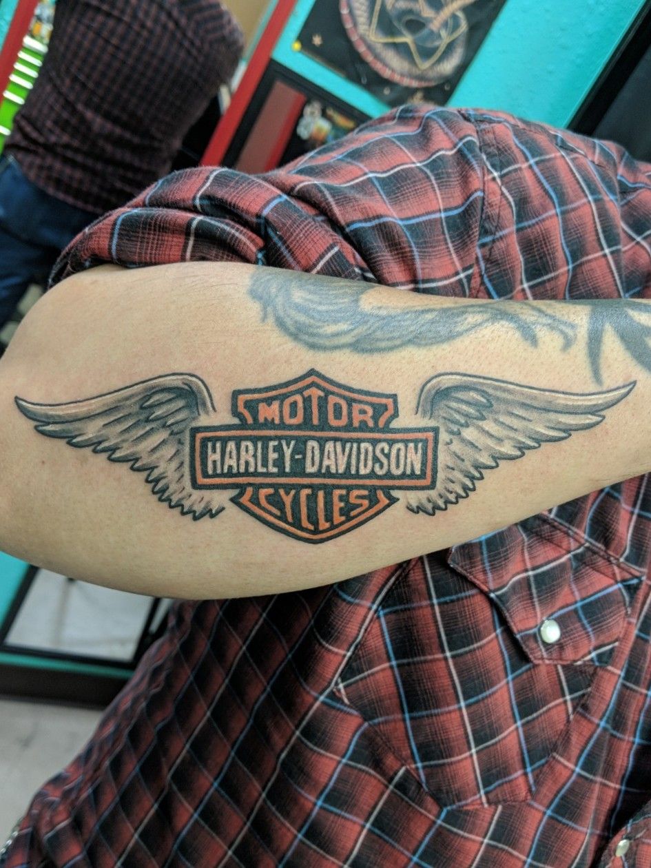 Harley Davidson tattoo by Daksi on DeviantArt