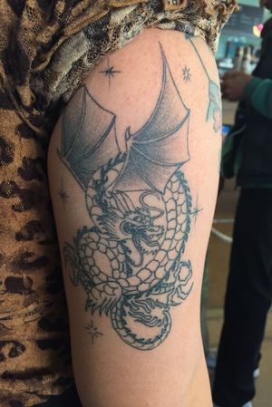 Healed lil Dragon #alexchaveztattoos #sfbayarea