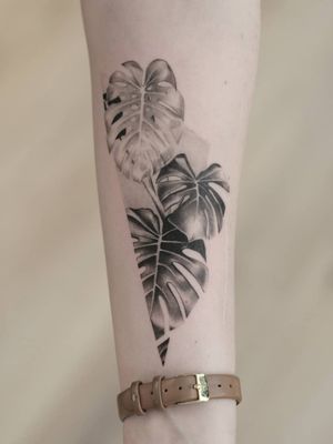 You cannot get through a single day without having an impact on the world around you. What you do makes a difference and you have to decide what kind of a difference you want to make. Thank you for trying to save the world someday. I hope my plant is good company on the road. Done @truecanvas #tat #tats #tattoo #tattoos #ink #inked #inkedlife #freshlyinked #realism #realistictatto #plant #monstera #leaf 