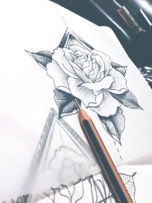 🌹 #sketchoftheday #tattooproject #rose #rosa 