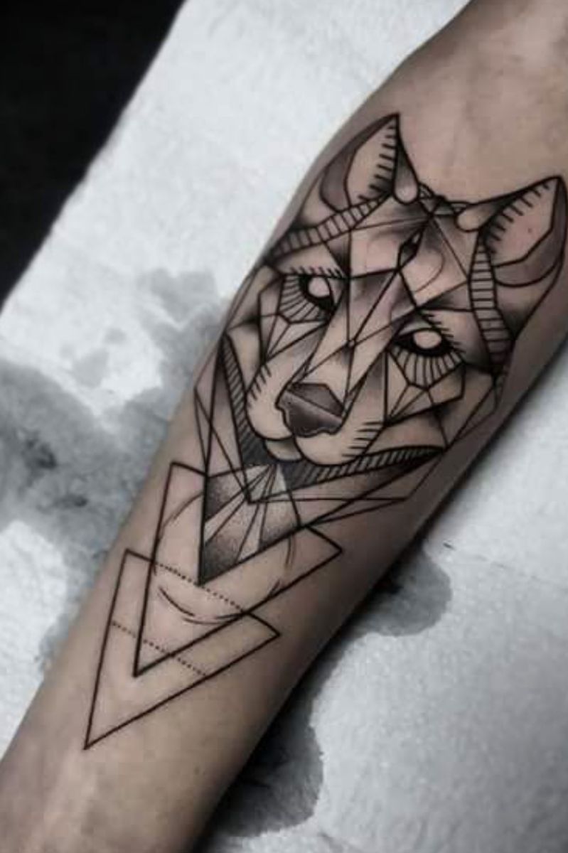 Tattoo Uploaded By Matheus Campos • Lobo Simetrico • Tattoodo