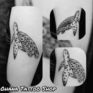 Honu🐢#tatau #tattoo #tatouage #tattooink #tattoolove #tattoolife #tatouage #tattooart  #tattooartist #polynesiantattoo #polynesiantatau #ink #inked #inkedup #ohana #ohanatattooshop #thononlesbains #thonon #borabora #tahiti #raiatea  #honu #hautesavoie #culture #passion #art #artist #signification 