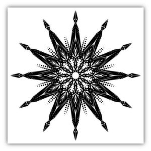 #geometrictattoo #geometric #black #mandalatattoo #mandala #designer #symetrical #sacredgeometry #finelinetattoo #finelines #etnic #Star #blackAndWhite 