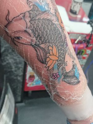 And I picked up the koi fish for luck.She swimming up so that means never ending fight but colour black means never give up on anything.That one was on 9 Jan 2019Thank you xx 