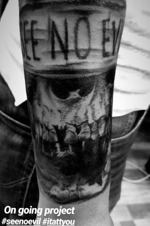 See noevil skull done at Inkspace studio. One of the coolest tattoo studio in New Delhi.For appointment : Call 9711361010#newdelhi #newdelhitattoostudio #newdelhitattooartist #tattoos2019 