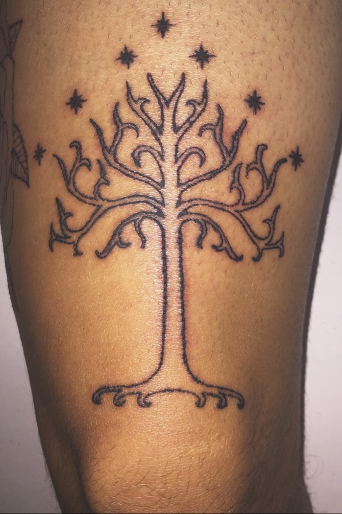 White Tree Of Gondor Tattoo