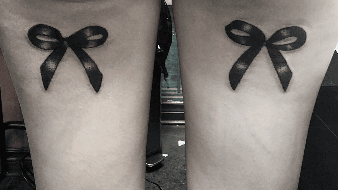 Buy Garter Bow Tattoo Black Tattoo Temporary Tattoo Symbols Online in India   Etsy