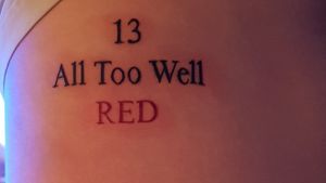 Taylor Swift All too well tattoo red album 13