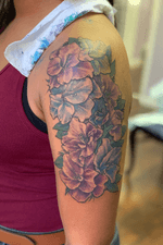 Gladiolus watercolor tattoo