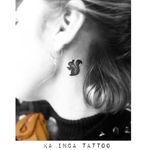 🐿 Instagram: @karincatattoo #squirrel #tattoo #tattoos #tattoodesign #tattooartist #tattooer #tattoostudio #tattoolove #ink #tattooed #girl #woman #necktattoo #neck #dövme #dövmeci #istanbul #turkey #kadıköy