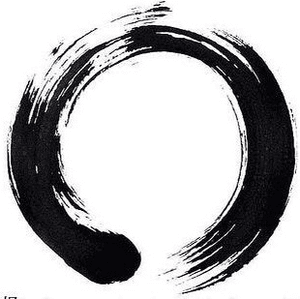 In Zen, ensō (円相 , "circle") is a circle that is hand-drawn in one or two uninhibited brushstrokes to express a moment when the mind is free to let the body create. 