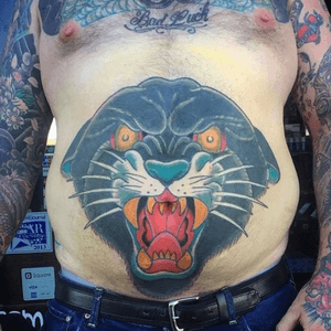 Panther cover up #tattoosbyjimmysouth #tattooingsince2003