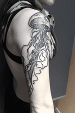 Medusa tattoo dotwork