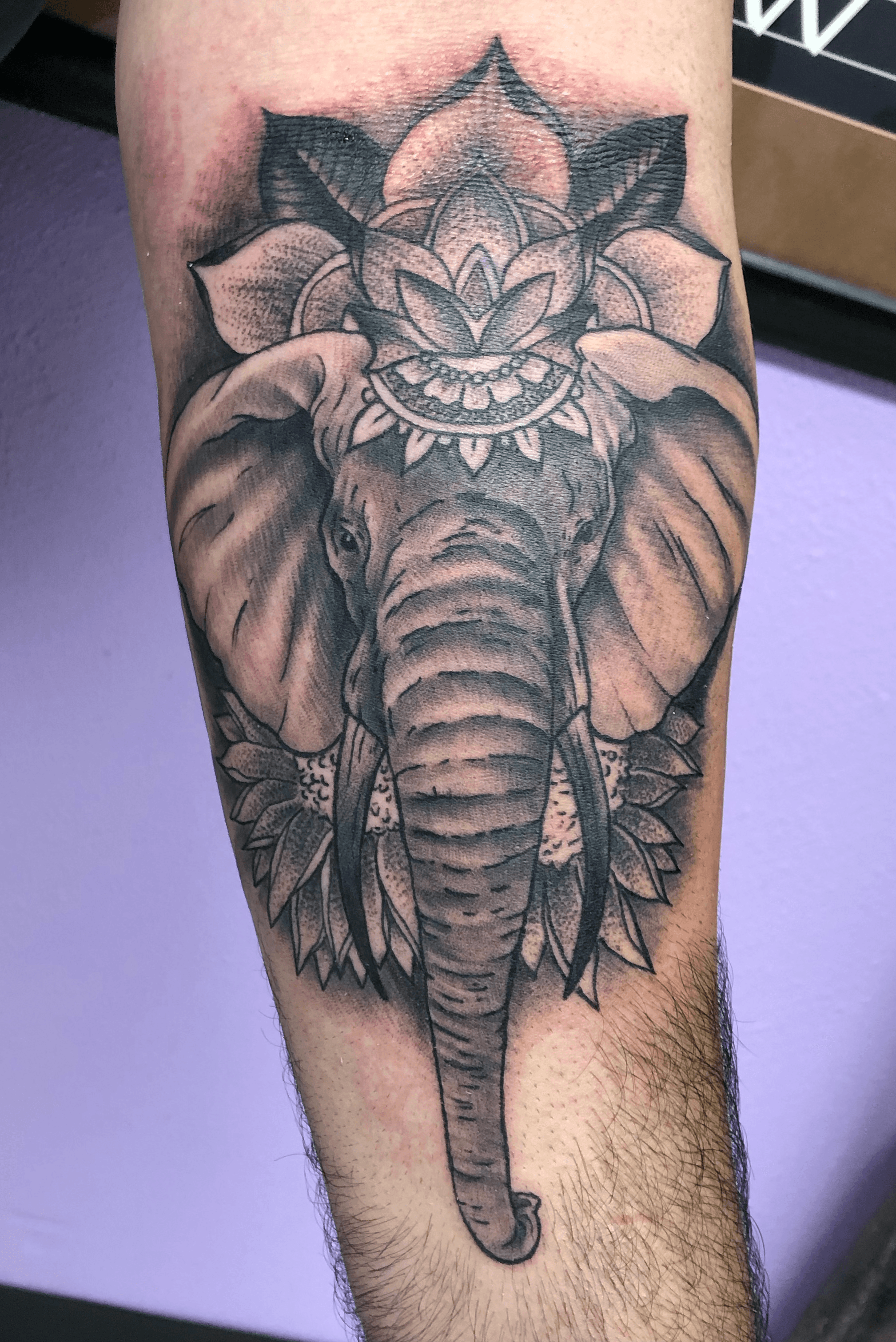 Finished up this elephant back... - Ian Roberts Tattooer | Facebook