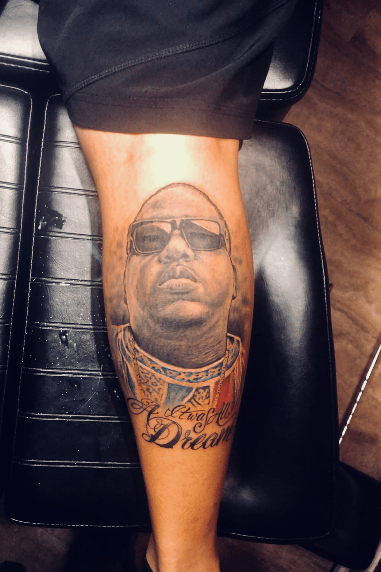 My dog but as Biggie Smalls by Bex Lowe  Minerva Lodge Tattoo Club  Chester England  rtattoos
