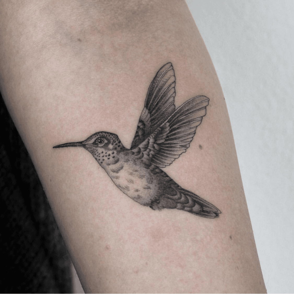 JP87CENTS on Instagram Swipe to see full photos Matching hummingbird  tattoos one watercolor one black n grey stipple shaded fine line Made  glassbeetletattoo