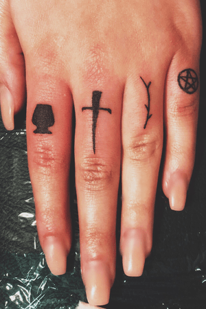 First finger tats i have ever did on my girlfriend