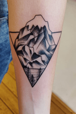 My awesome mountain tattoo #tattoo #mountain #mountains #tree