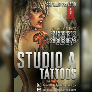 Studio A tattoos flyer