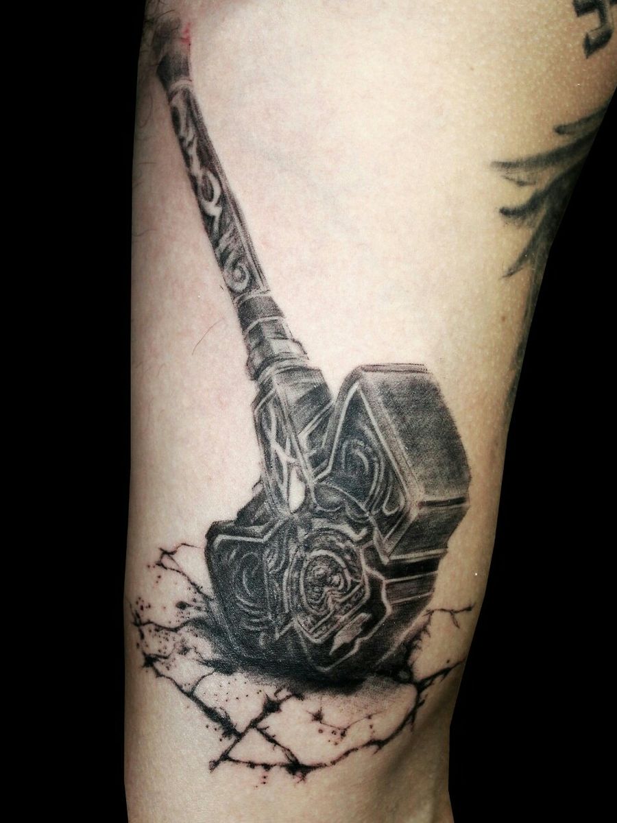 Tattoo uploaded by Facundo C Pereyra • Thor hammer tattoo • Tattoodo