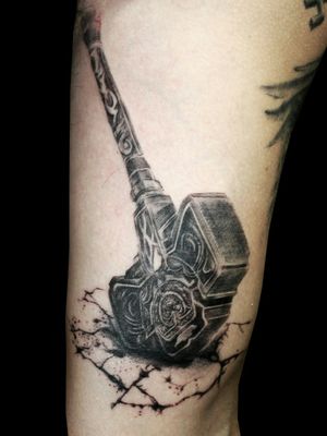 Thor hammer tattoo