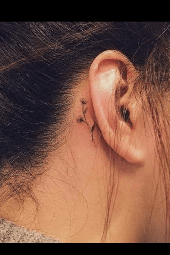 Jaime King Cross Behind Ear Tattoo  Steal Her Style