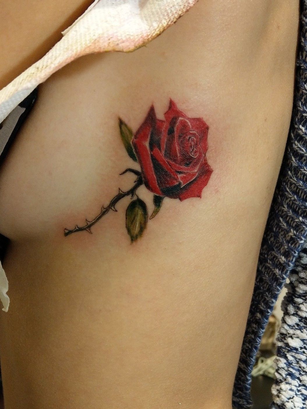 Tattoo tagged with flower side boob small single needle languages  tiny rose ifttt little nature english brave english word word  ghinko  inkedappcom