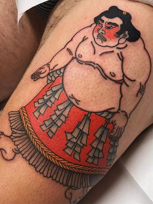 Tattoo by Koji Ichimaru #KojiIchimaru #Japanesetattoo #Irezumi #sumowrestler #wrestler #color #portrait