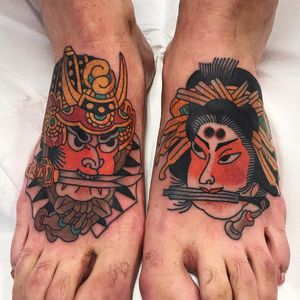 Tattoo by Koji Ichimaru #KojiIchimaru #Japanesetattoo #Irezumi #doot #geisha #samurai