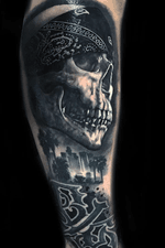 CHOLO with C/S. #chicano#tattoo#skull#blackandgrey 