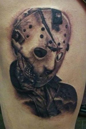 Jason Voorhees Black and gray Portrait