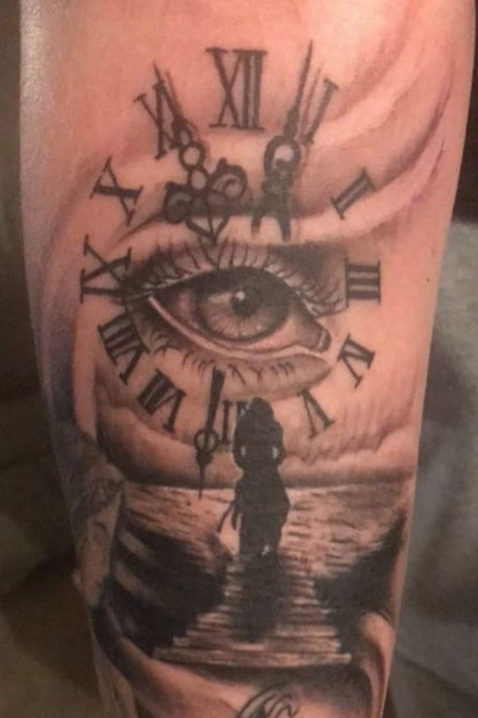 rolex crown tattoo on face