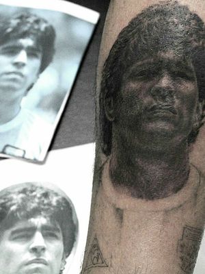 Diego Armando Maradona tattoo
