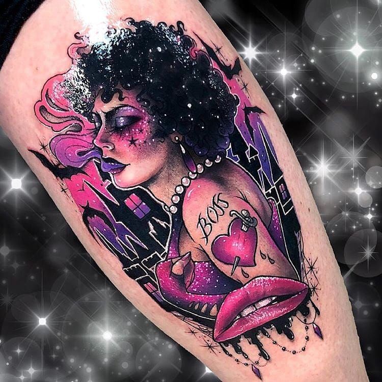 Kristian Lavercombe Twitterissä This is the best Rocky Horror tattoo Ive  seen for a long time Love the style of it Its by Australian tattoo  artist sarahkatetattoogmailcom franknfurter rockyhorror  rockyhorrorshow tattoo sarahktattoo