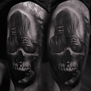 Skull #artemskrypal #tattoo #tattoos #tattoed #tattoolife #ink #inked #realism #polandtattoos 
