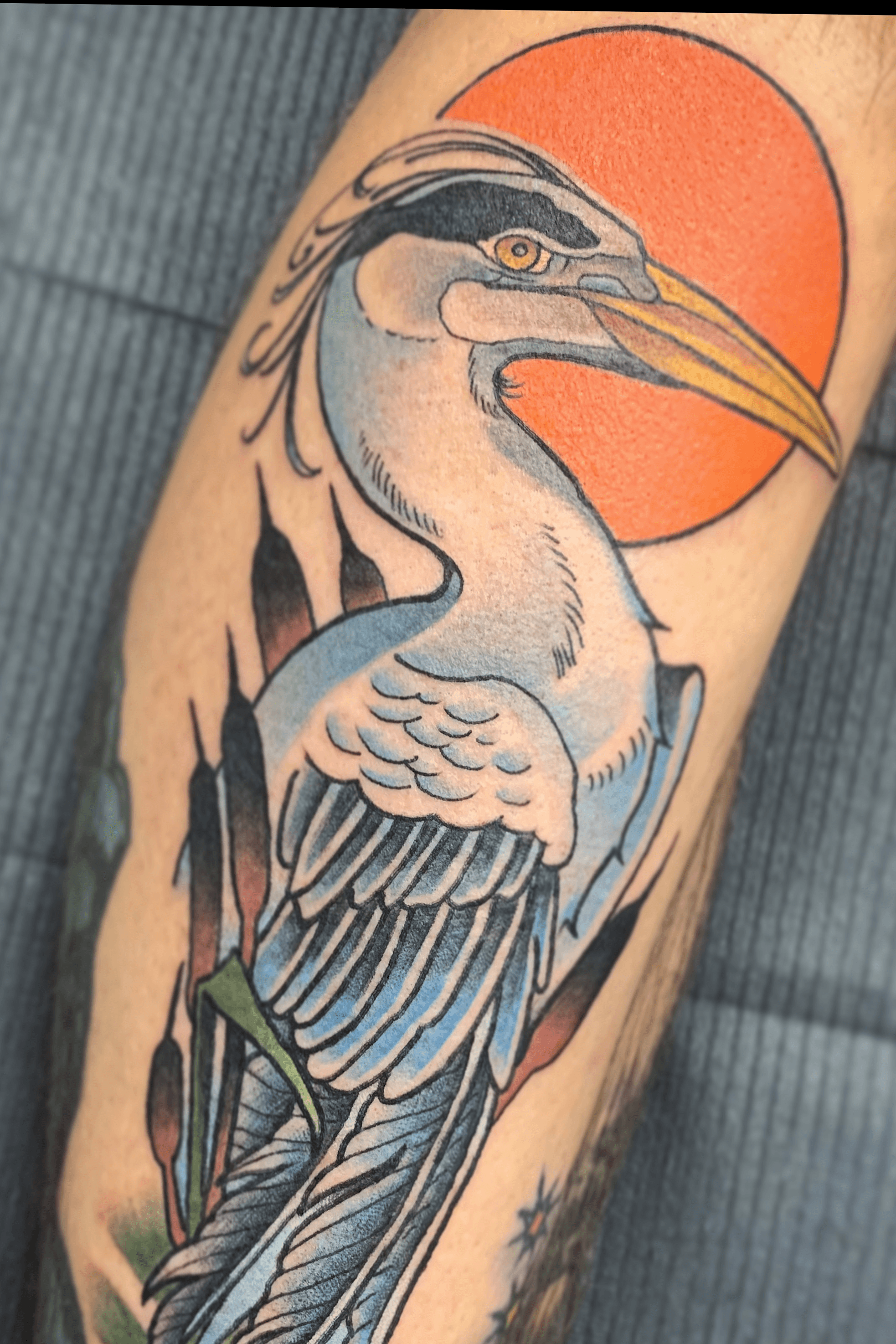 Buy Great Blue Heron Temporary Tattoo Waterproof Tattoo Animal Online in  India  Etsy