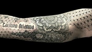 Mandala and geometrical tattoo