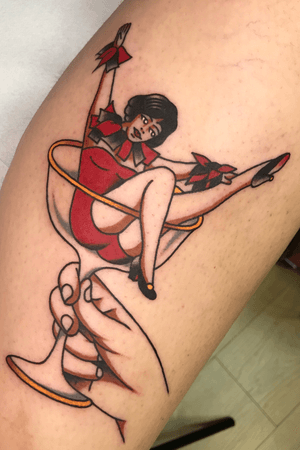 pin up tattoo by ladolorestattoo #ladolorestattoo