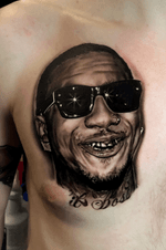 Portrait of Lil B that I completed at the Star of Texas tattoo convention. #rapper #LilB #portraittattoo #portait #realism #tattooart #tattoconvention 