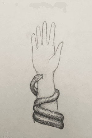 Snake bite #hand#snake#bite#illustration#drawing#art