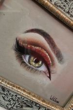 Eye drawing done by @wolftattoos216 #color #eye #eyetattoo 