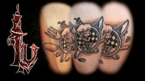 @louisvalholl.tattooart @louis_valholl  #quitotattoo #quito #ecuador #tattoos #tatuaje #cooktattoo #skull #inked #uiotattoo pronto en #valparaiso #viñadelmar #chile #chiletattoo #santiagodechile #cocinero #craneo #cubiertos