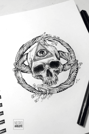 #skulltattoo #skull #tattoodesign 